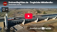 DrohnenflugVideo.de – Trogbrücke Mittellandkanal über die Elbe bei Magdeburg