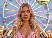 TravelModel.de – Beatrice Fotoshooting auf dem Rummelplatz.