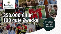 250.000 Euro für 100 gute Zwecke.